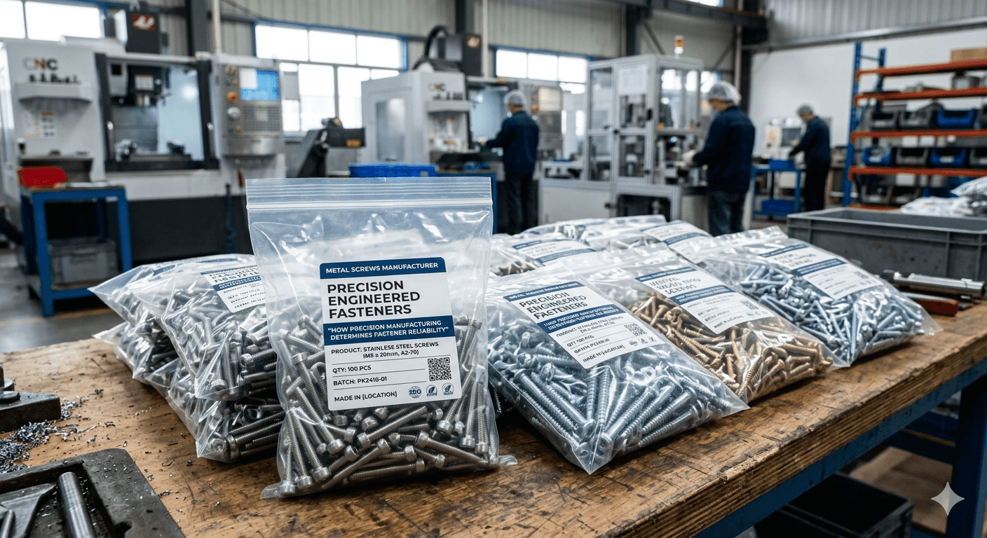 Metal Screws Manufacturer: How Precision Manufacturing Determines Fastener Reliability