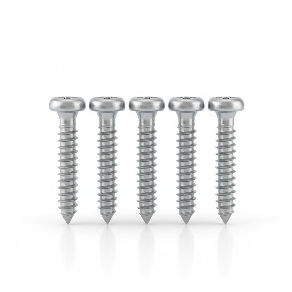 Self-tapping screws: Precision fasteners suitable for a wide range of applications.