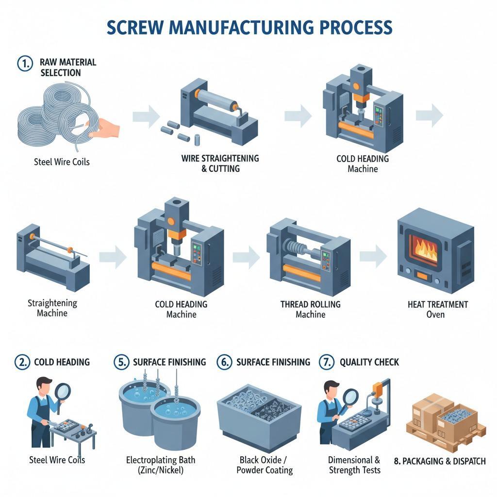 Hardware Screws: Precision Manufacturing and Wide Application