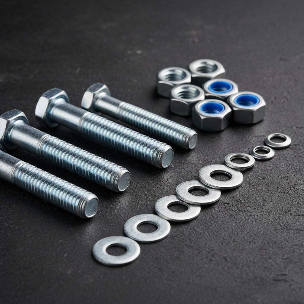 Locknuts and other fasteners: Select appropriate accessories