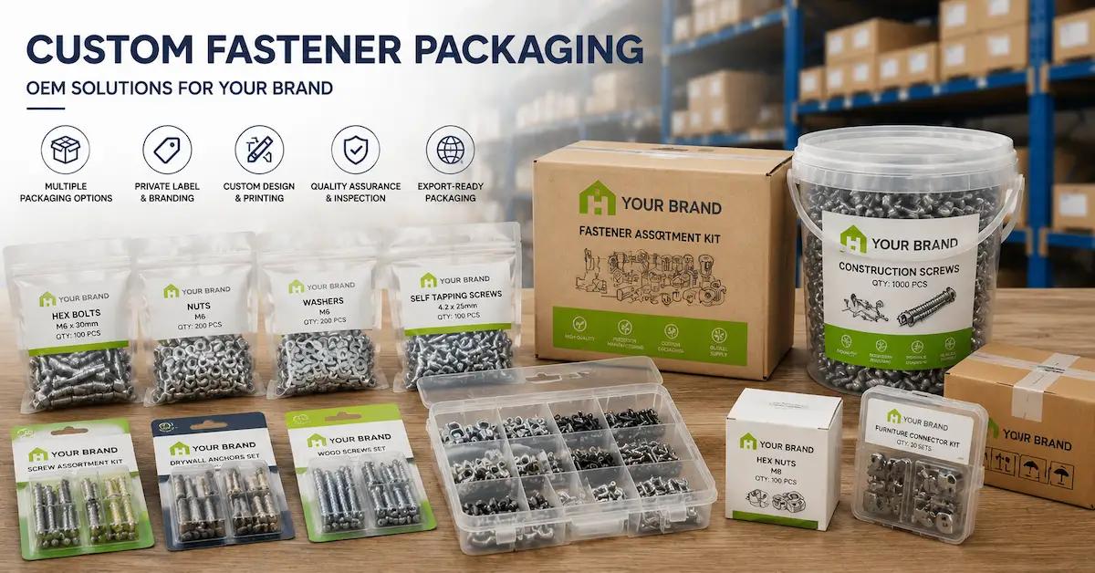 Custom Fastener Packaging: OEM Solutions for Screws, Nuts, and Hardware Brands