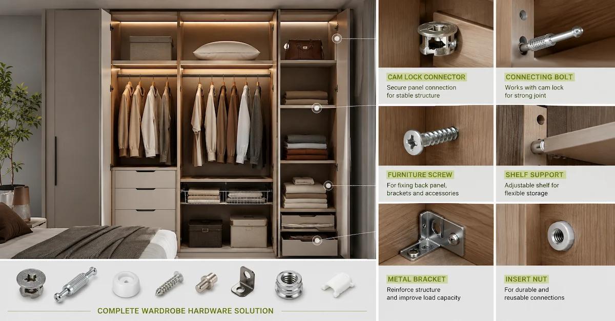 How to Choose a Wardrobe Hardware Supplier for Reliable Furniture Production
