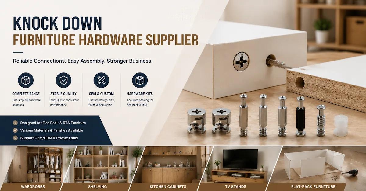 Guía de proveedores de herrajes para muebles desmontables para la producción de muebles en kit y OEM