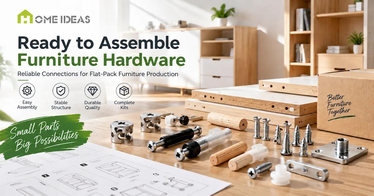 Herrajes para muebles listos para ensamblar: cómo construir kits confiables para la producción de paquetes planos