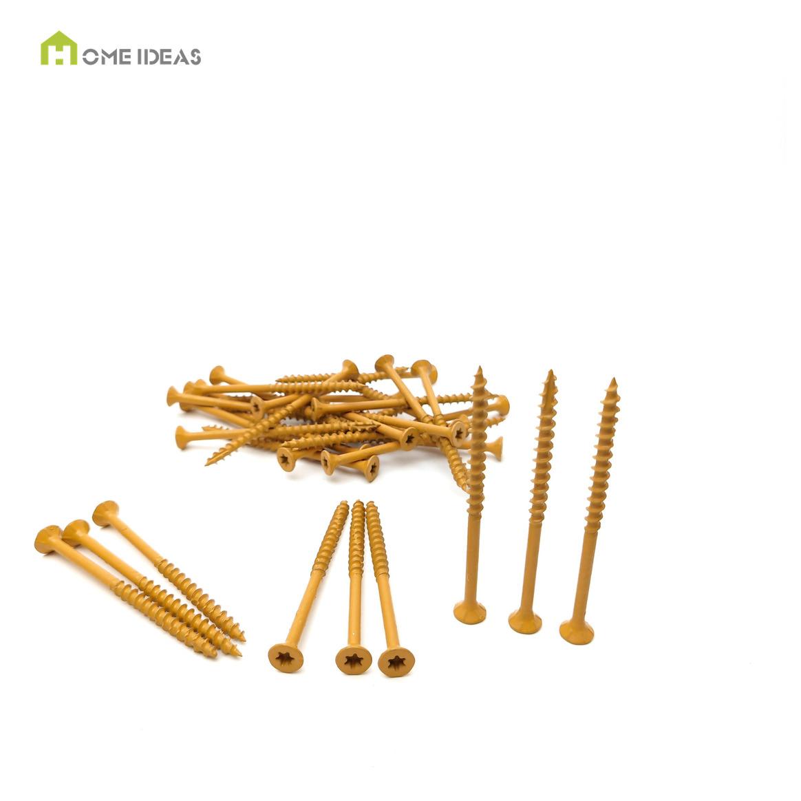 Yellow-Coated Coarse-Thread Deck Screw Assortment