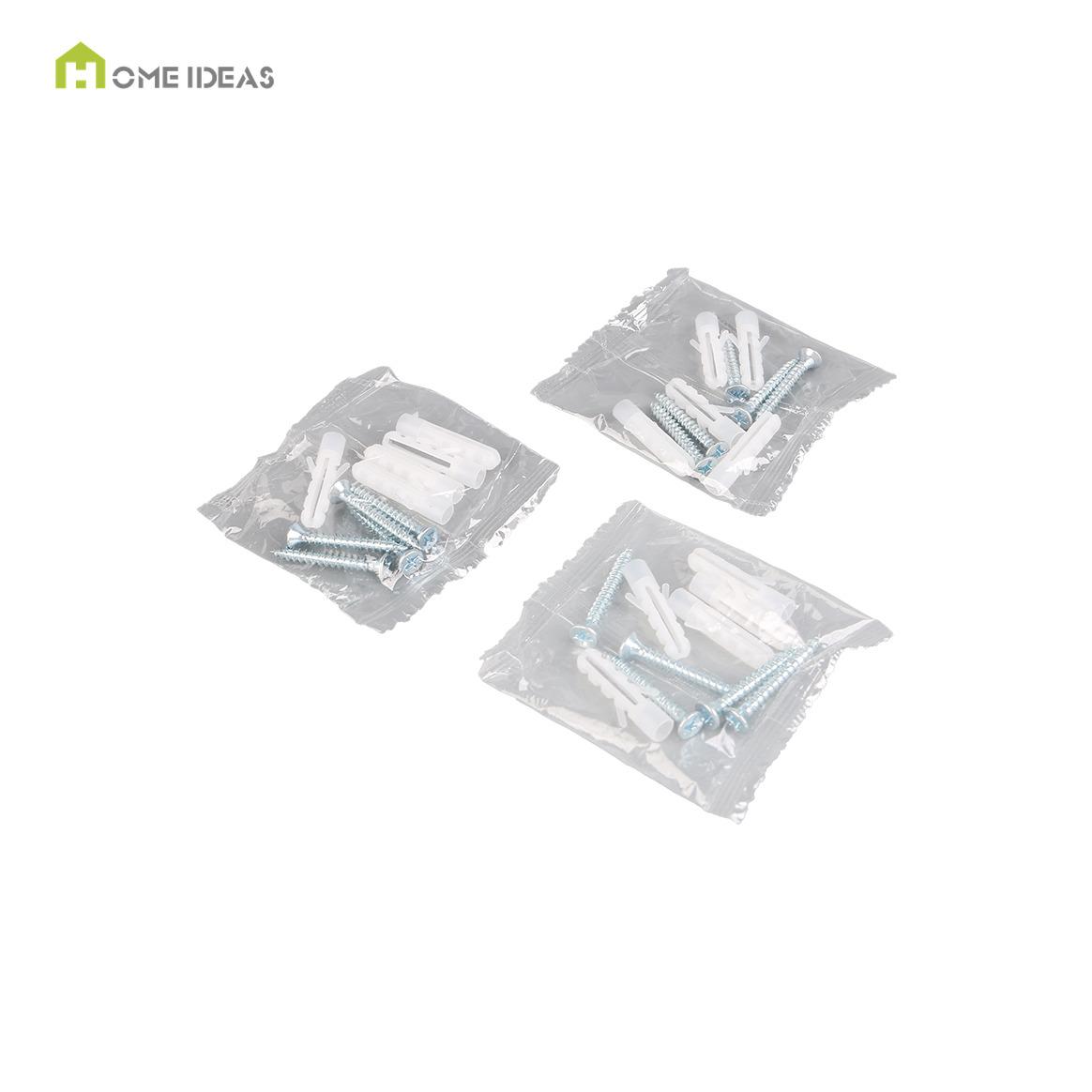 White Wall Plug and Screw Sample Bag Set