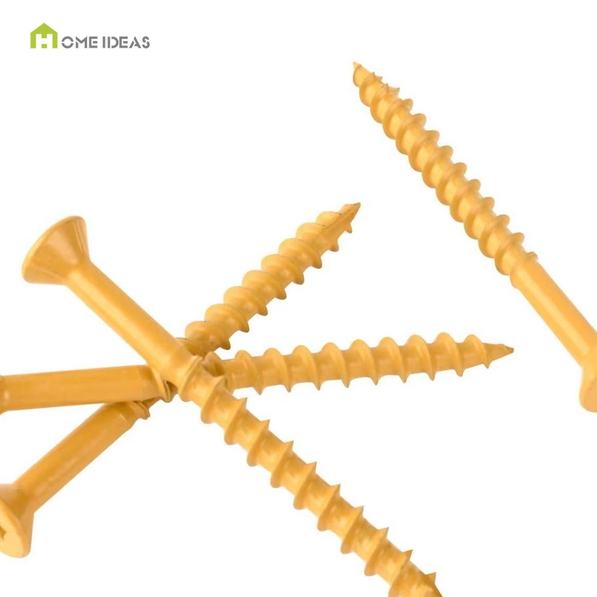 Gold-Toned Square-Drive Wood Screw Assortment