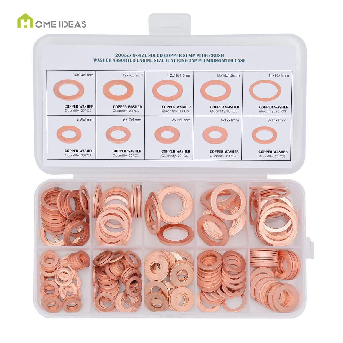 Copper Sealing Washer Assortment Case