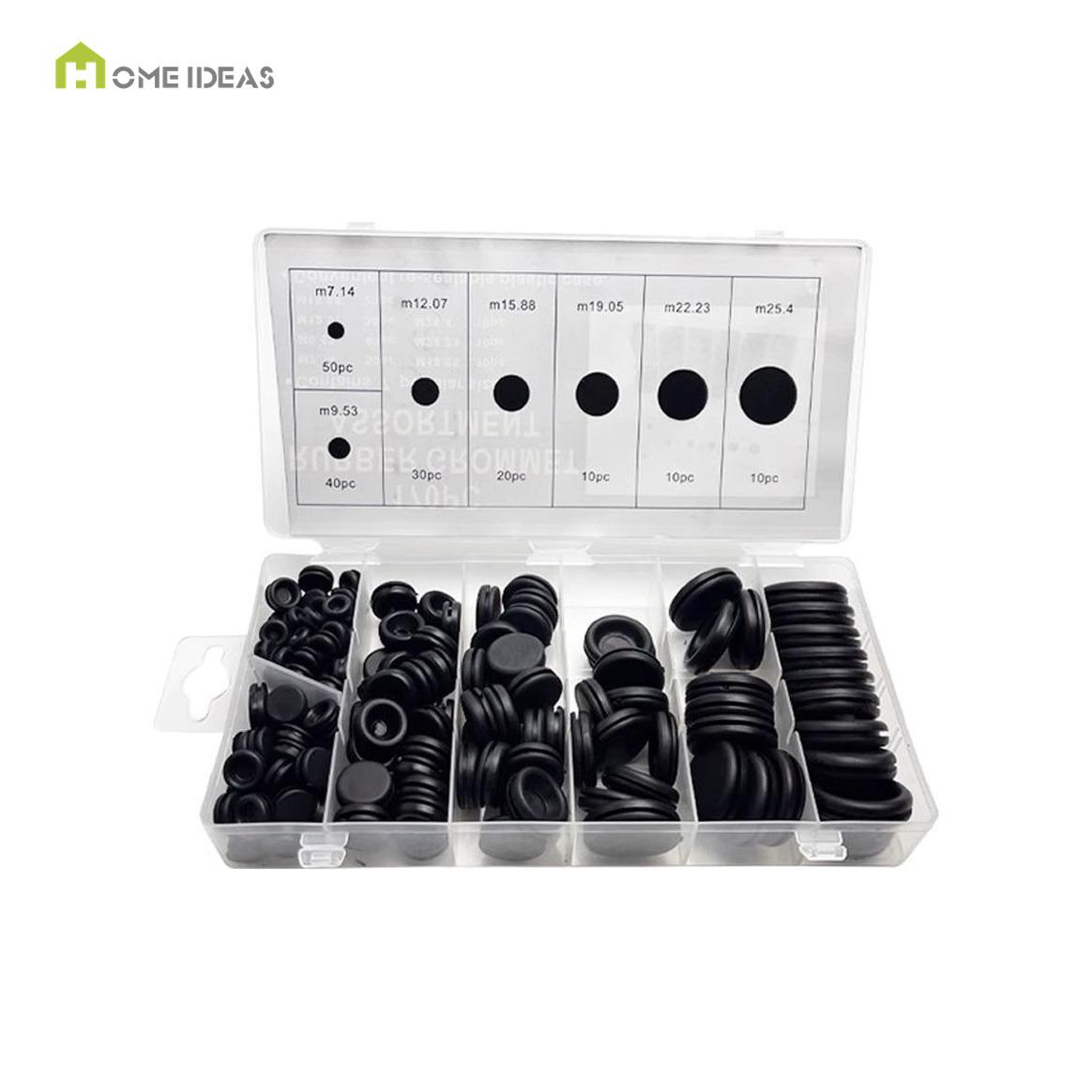 Black Cable Grommet Assortment Case