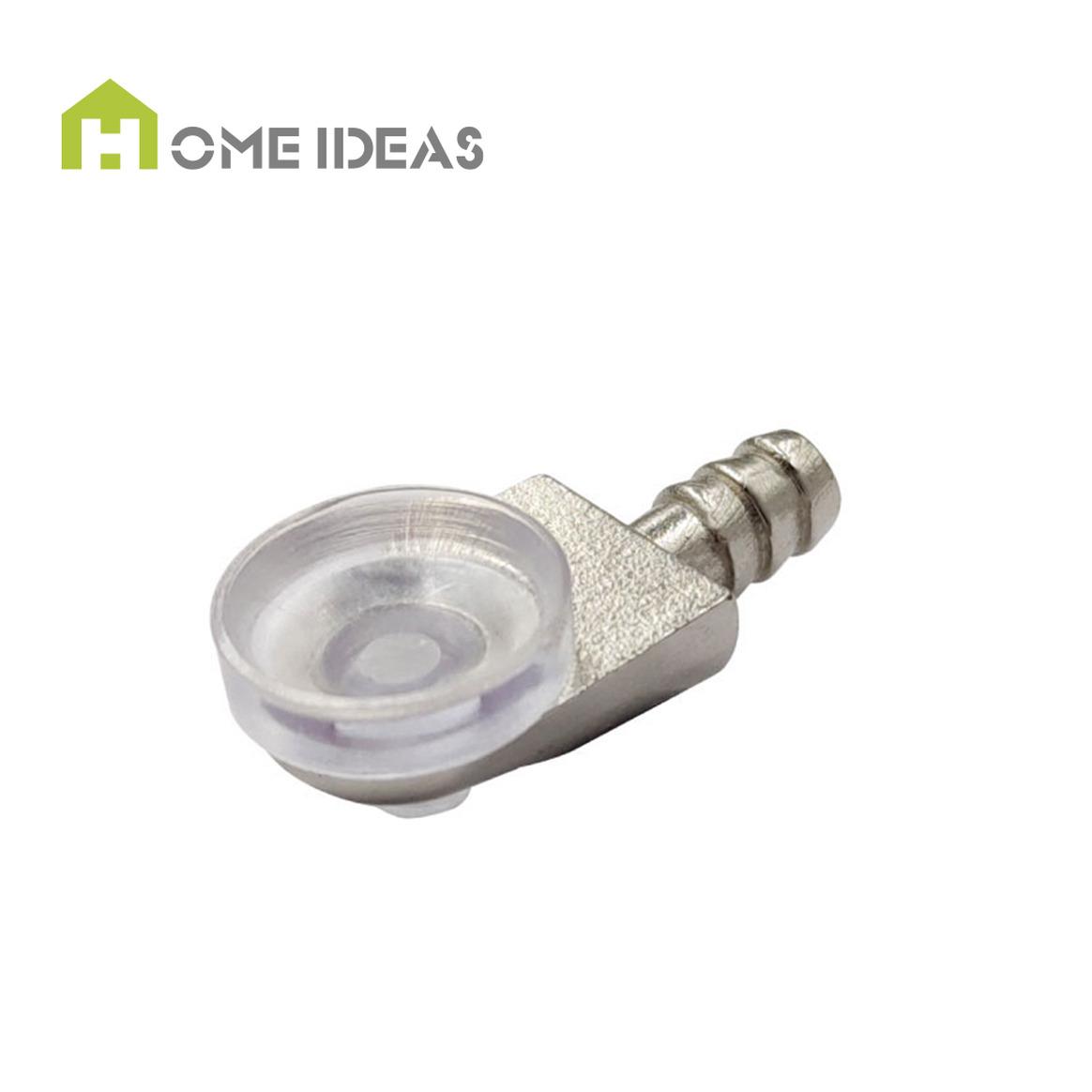 Glass Shelf Support Pin with Clear Cushion