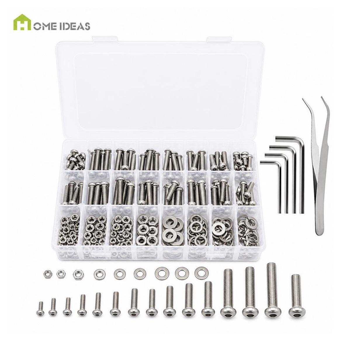 Metric Socket Screw, Nut and Washer Assortment Kit