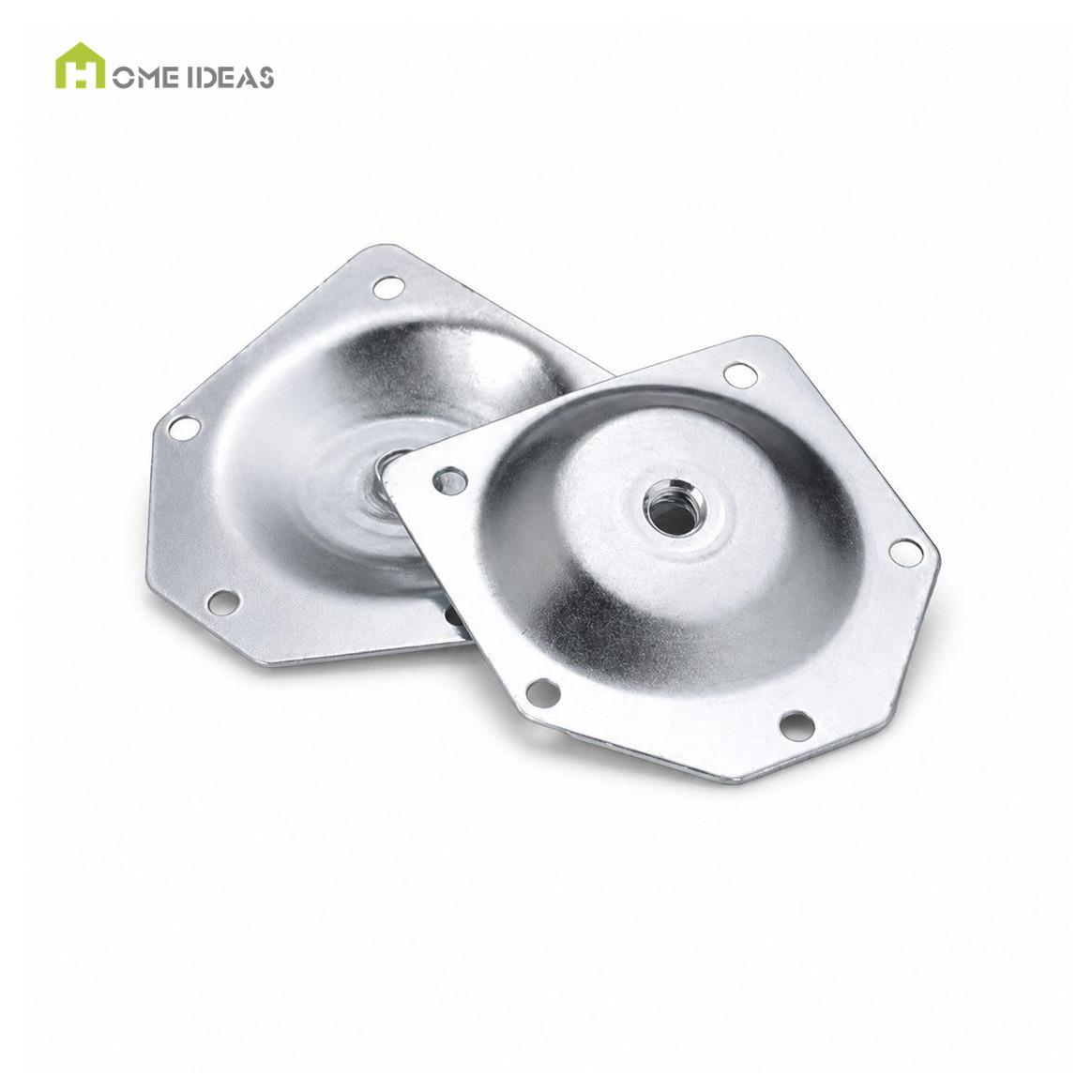 Dished Metal Table Leg Mounting Plate