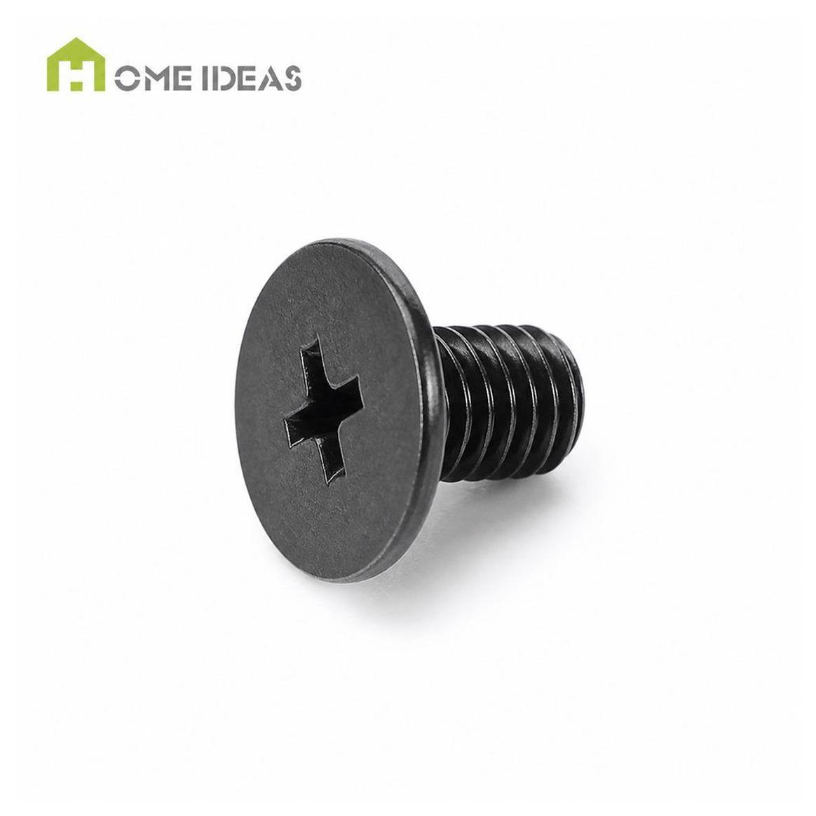 Black Ultra-Thin Wide-Head Machine Screw
