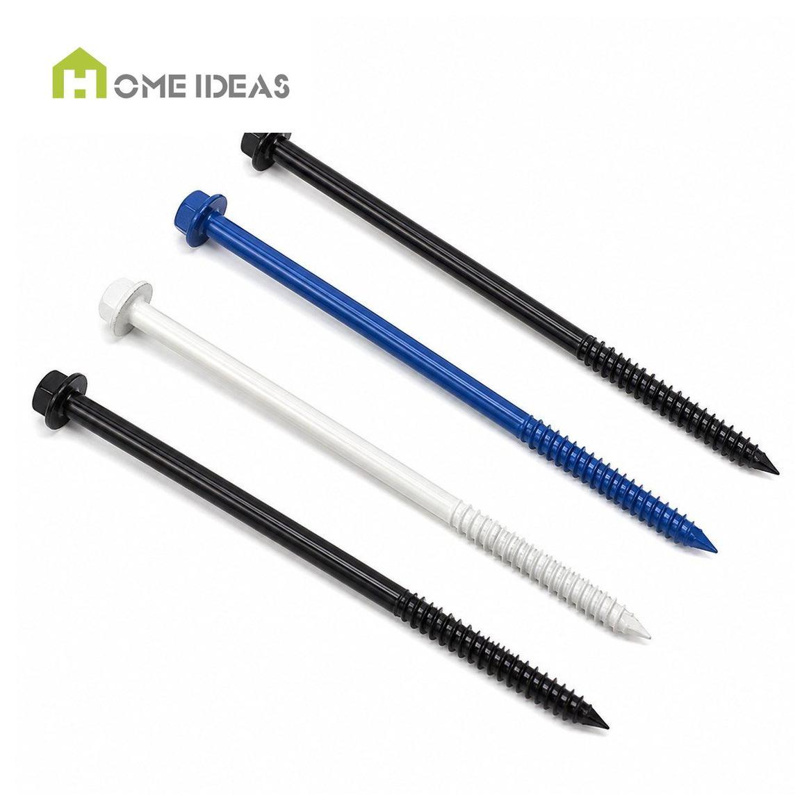 Colored Hex-Head Partial-Thread Timber Screw