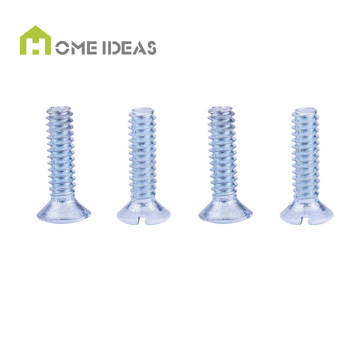 Silver Slotted Countersunk Machine Screw