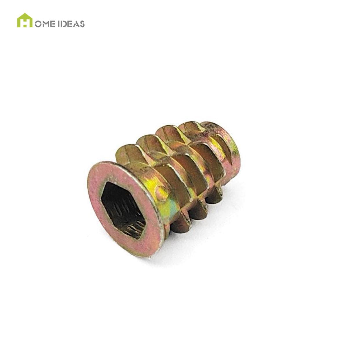 Tapered Hex-Drive Wood Insert Nut