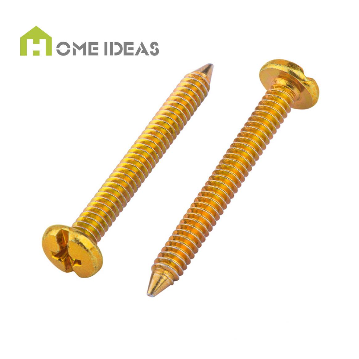Yellow-Toned Cross-Drive Self-Tapping Screw