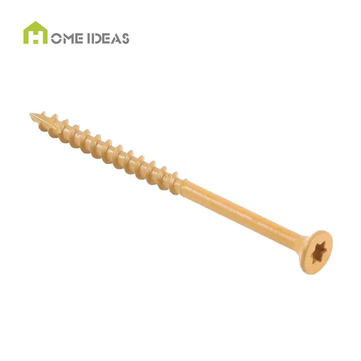 Yellow-Toned Partial-Thread Deck Screw