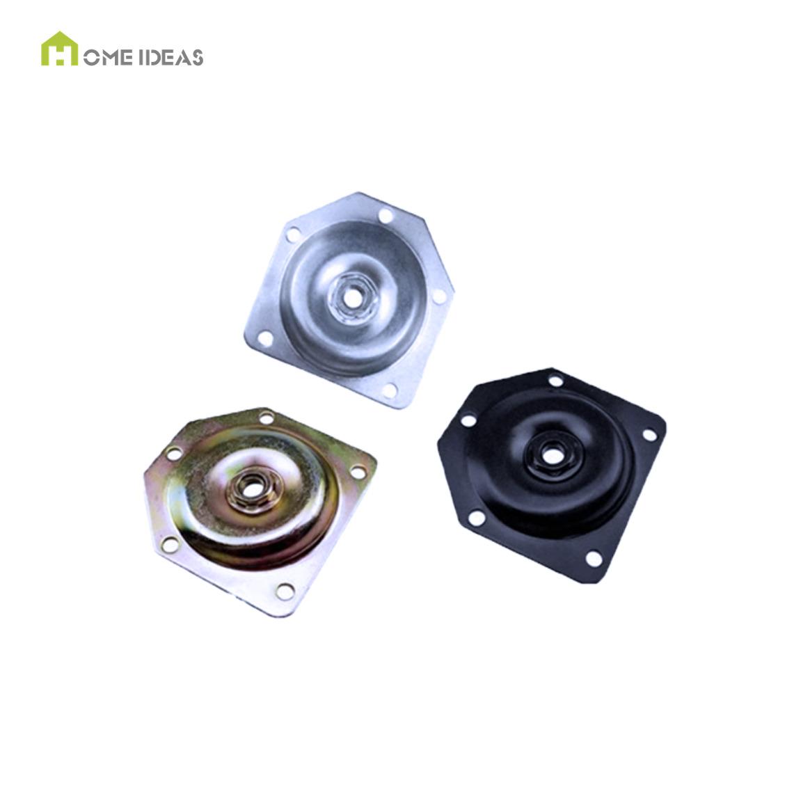 Round-Recess Furniture Leg Mounting Plate