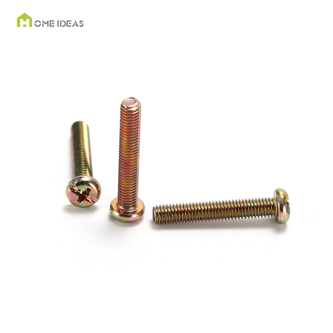 Yellow-Toned Cross-Drive Pan-Head Machine Screw