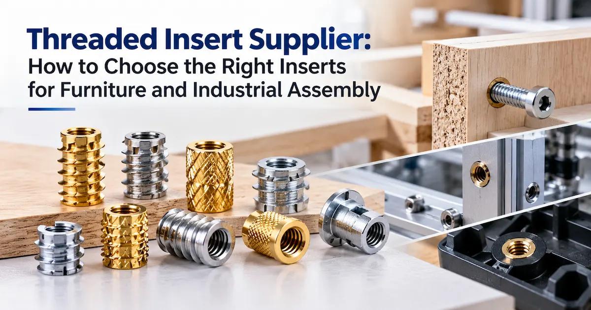 Fournisseur d'inserts filetés : Comment choisir les bons inserts pour l'assemblage de meubles et de pièces industrielles