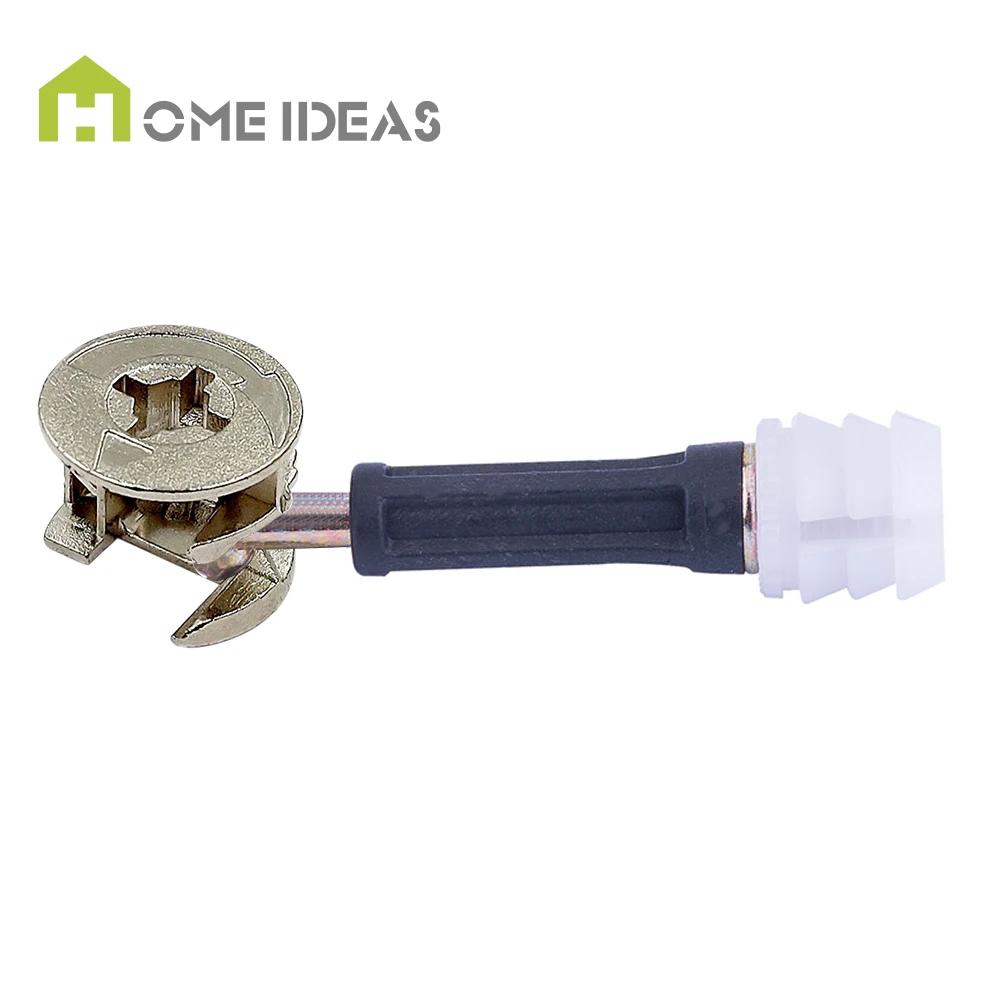 High Quality Stainless Steel 3 One Invisible Locking Furniture Connector Bolt for Kitchen Dining Hotel Cabinet Home Office Use