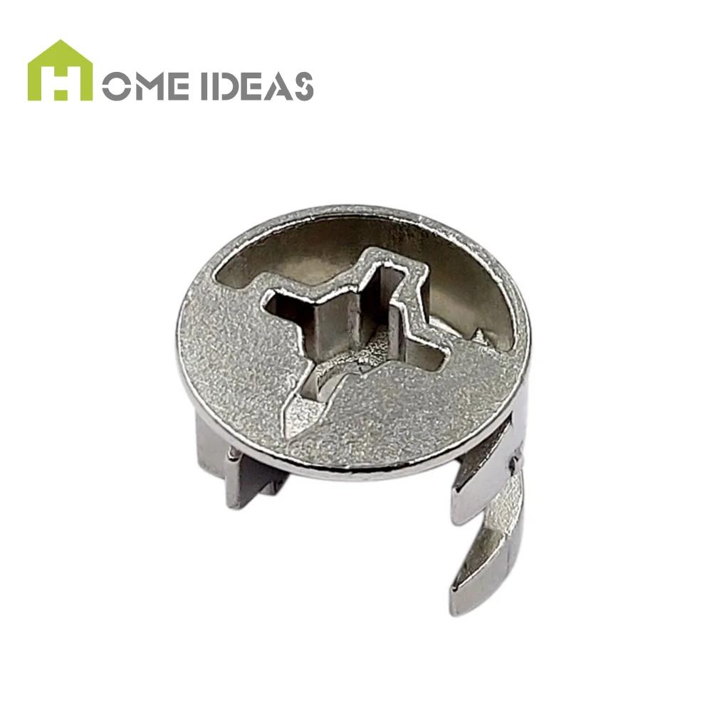 Ex Factory Price Steel Furniture Connector Cam Lock Set for Hotel Kitchen Bedroom Dining Cabinets Modern Design Zinc/Nickel