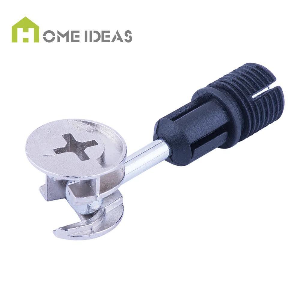 Stainless Steel Zinc Plated Furniture Hardware Bolt Cam Dowel for Kitchen Dining Hotel Cabinets-Durable Wood Connection