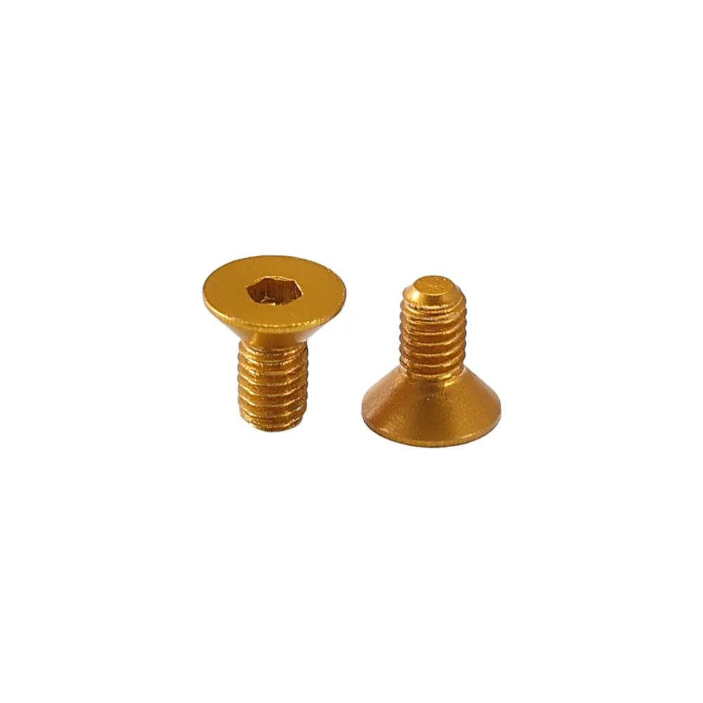 Factory price: Metric ISO M3 socket head cap screws, M4 flat head anodized aluminum 40mm gold finish, suitable for 4.8/6.8 grade gypsum board.