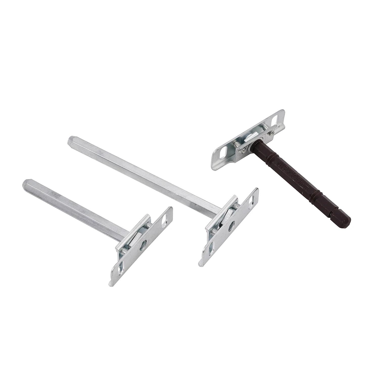 Wholesales Stainless Steel Floating Shelf Heavy Duty Bracket White Zinc Finish Silver/Black Color for Hidden Wardrobe Shelves