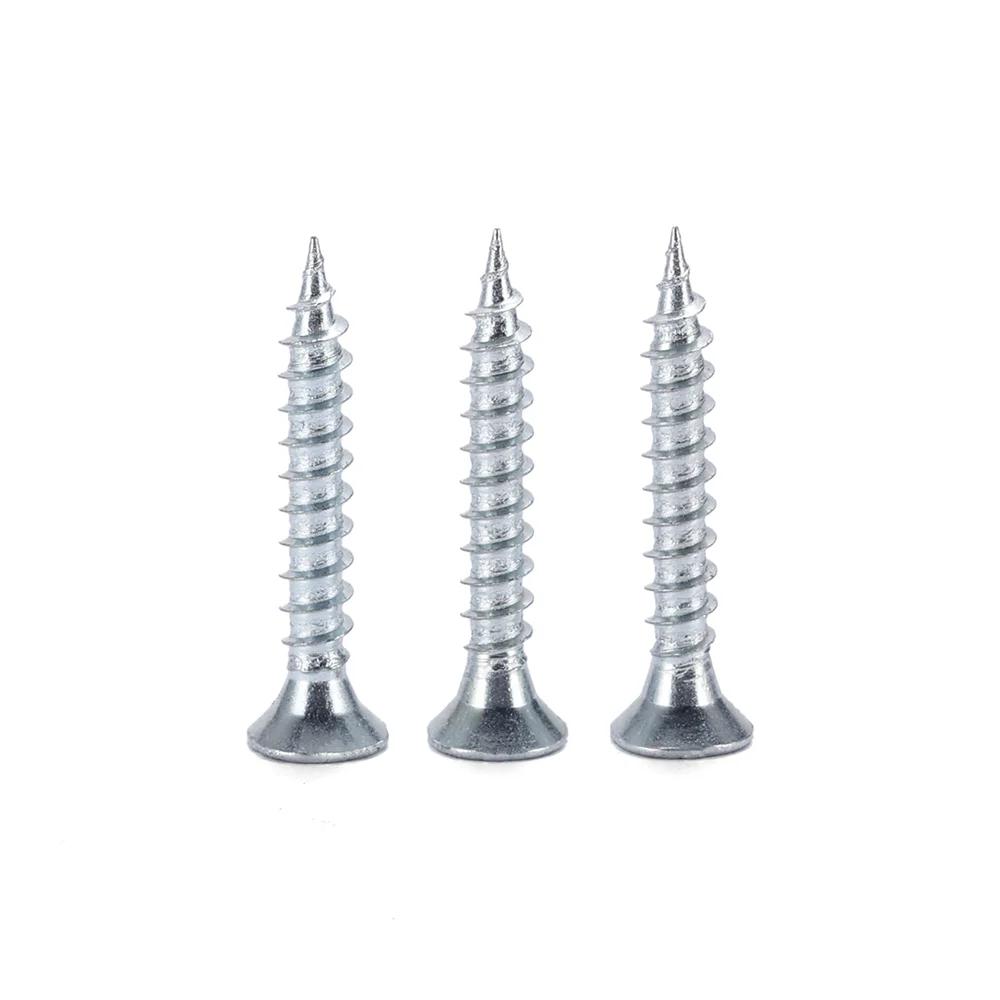 Parafusos autoatarraxantes de metal zincado com cabeça escareada de 25 mm para drywall, os mais vendidos.