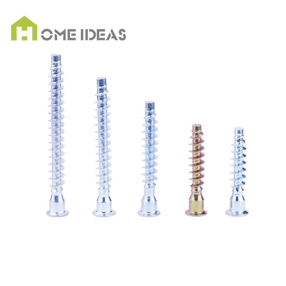 Zinc Plated ISO Metric Stainless Steel Self Tapping Euro Screw Carbon Steel Hex Socket Wood Furniture Confirmat Screws Inch Fine