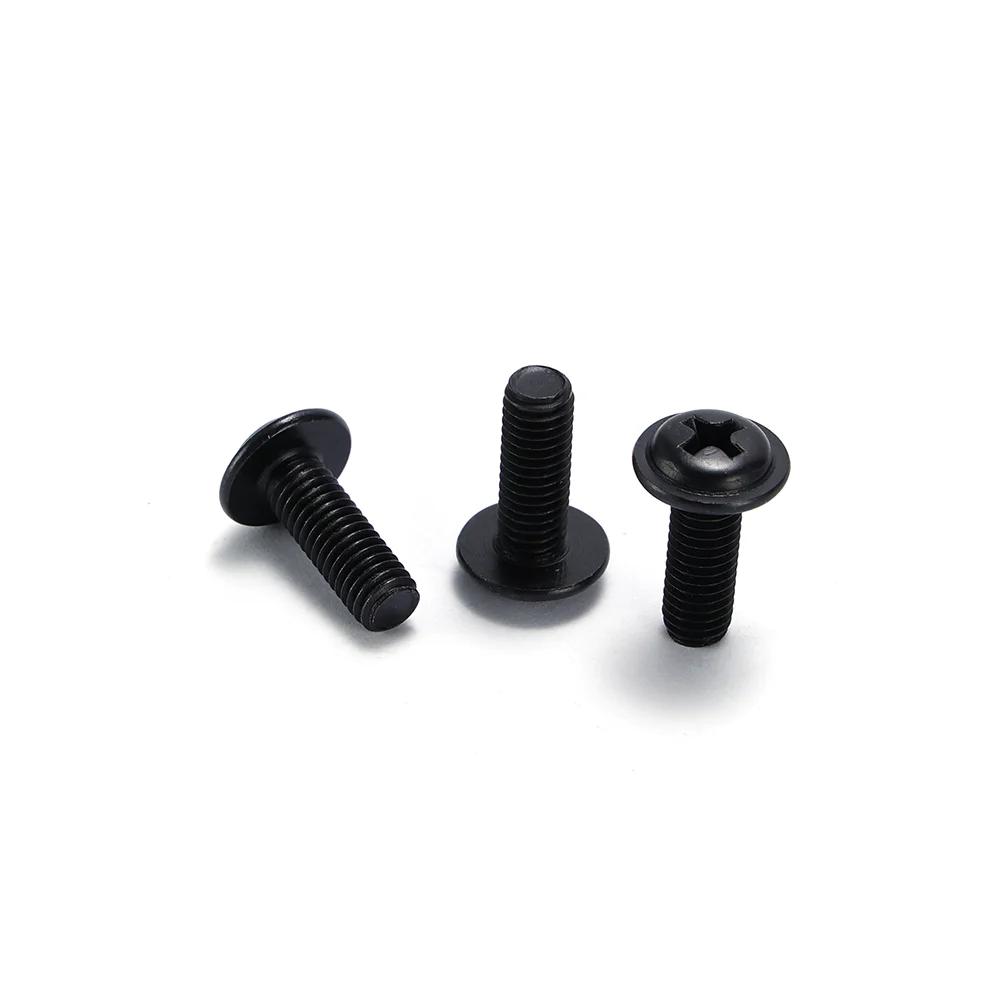 Factory Wholesales Stainless Steel M5 14mm Inch/Metric Zinc Plated ISO Certified Self Tapping Screw Black Pan Head Machine Screw