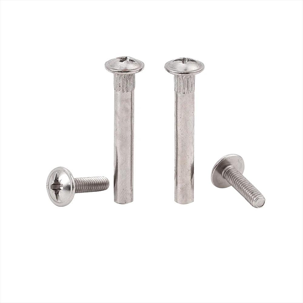 New Arrival M6 Furniture Hardware Male Female Chicago Screws for Workshop Kitchen Dining Hotel Furniture Connecting Rivet