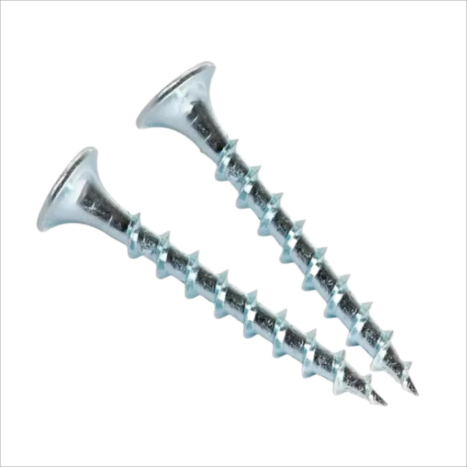 Factory Custom Packaging Ph2 Wood Roof Stainless Steel Screws KA3.5x16mm Zinc Plated Cross Countersunk Head ISO Metric/Inch