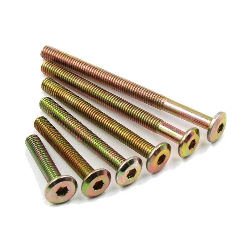 Galvanized carbon steel ISO metric M6 M8 flat head socket head cap screws/gypsum board screws