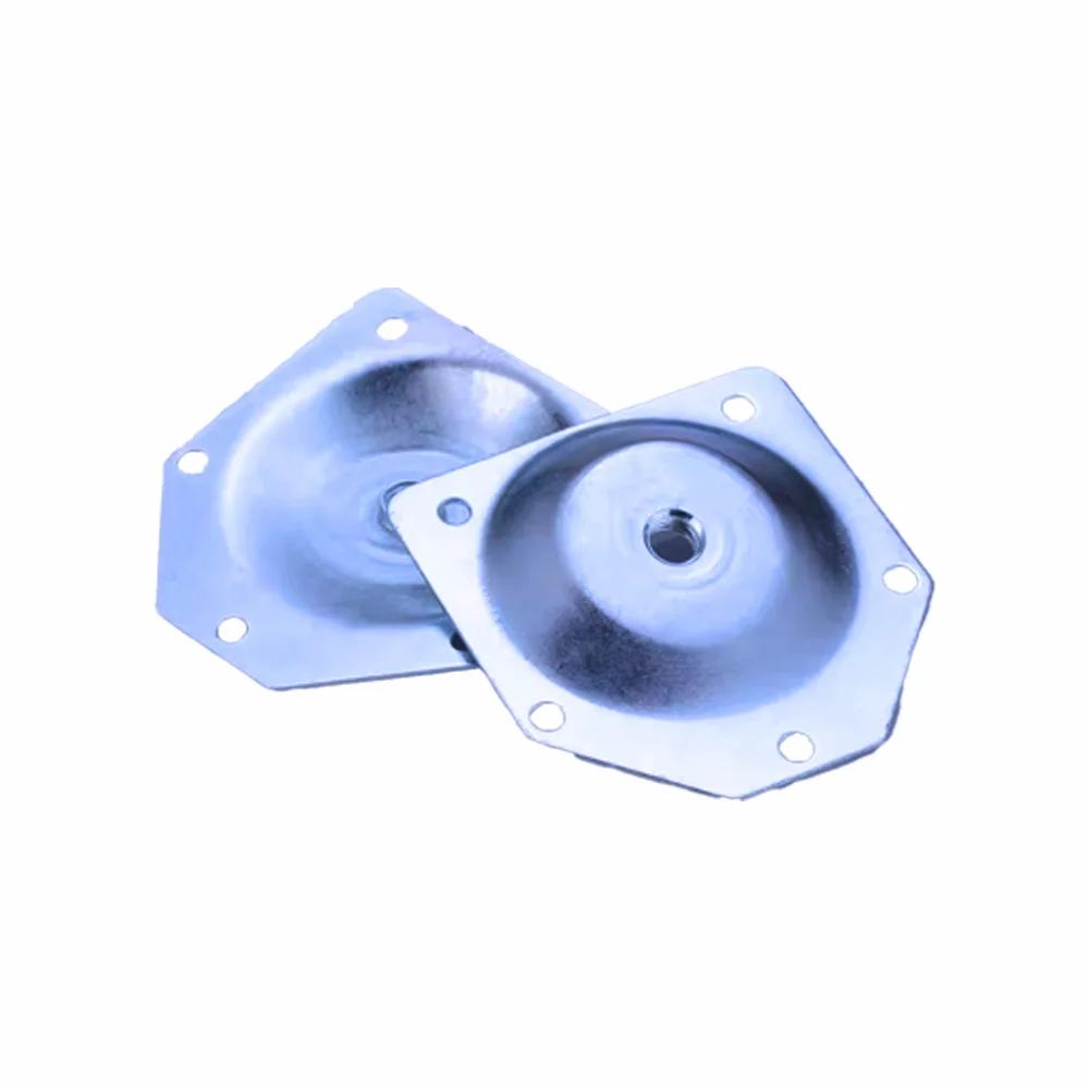 Factory OEM Custom Size Industrial Metal Leg Mounting Plate Table Leg Base Plate for School Hospital Living Room Furniture