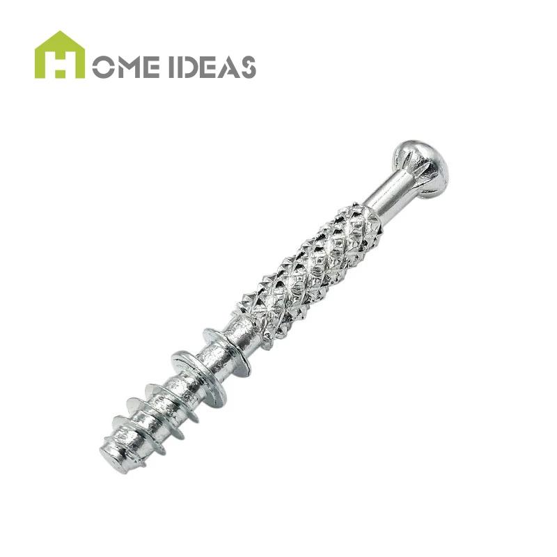 Ex-Factory Price 3-In-1 Connecting Rod Carbon Steel Stainless Steel Furniture Cam Lock Screw Cabinet Bedroom Bathroom Kitchen