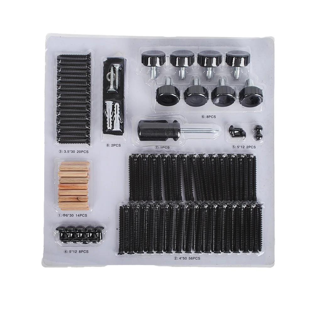 Customized Installation Kit M4-8 Nylon Tipped Screw Set Herbert Screw Furniture Installation Kit With Plastic Blister Packaging
