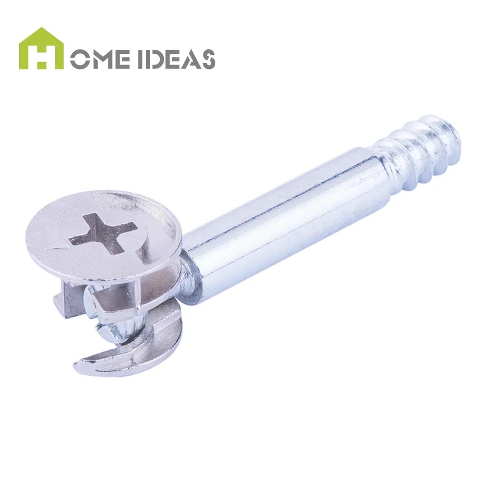 Factory Direct Mini Fix Invisible Carbon Steel Furniture Connecting Bolt Cam Lock Dowel for Kitchen Dining Living