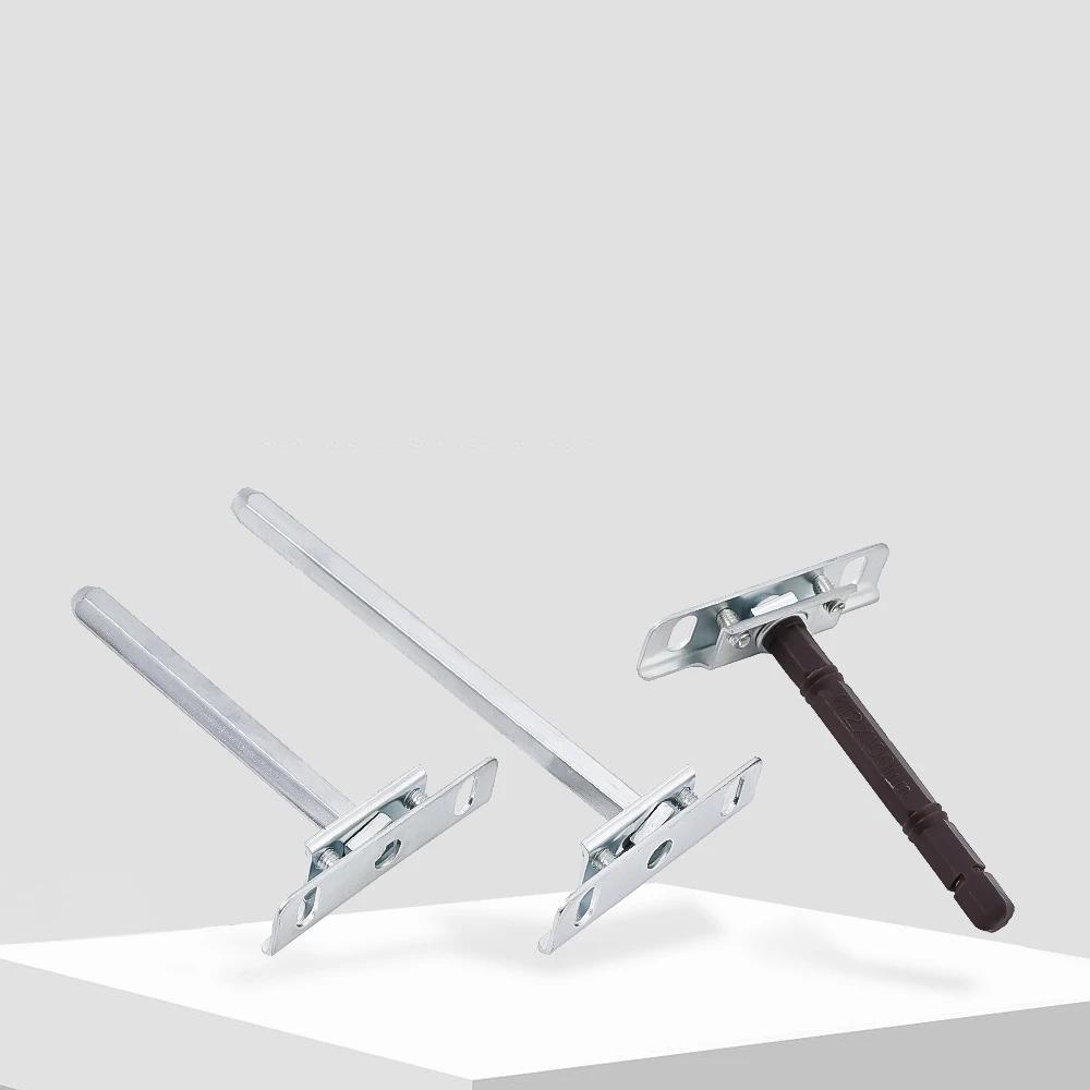 Concealed Floating Shelf Bracket 24 Inches Heavy Duty Galvanized Iron White Zinc Finish Silver/Black Color