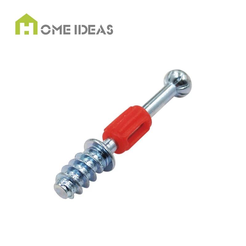 Hot Selling Three One Connecting Furniture Hardware Stainless Steel Pan Head Bolt Cam Fitting Lock Screws Dowels M6.1x39mm