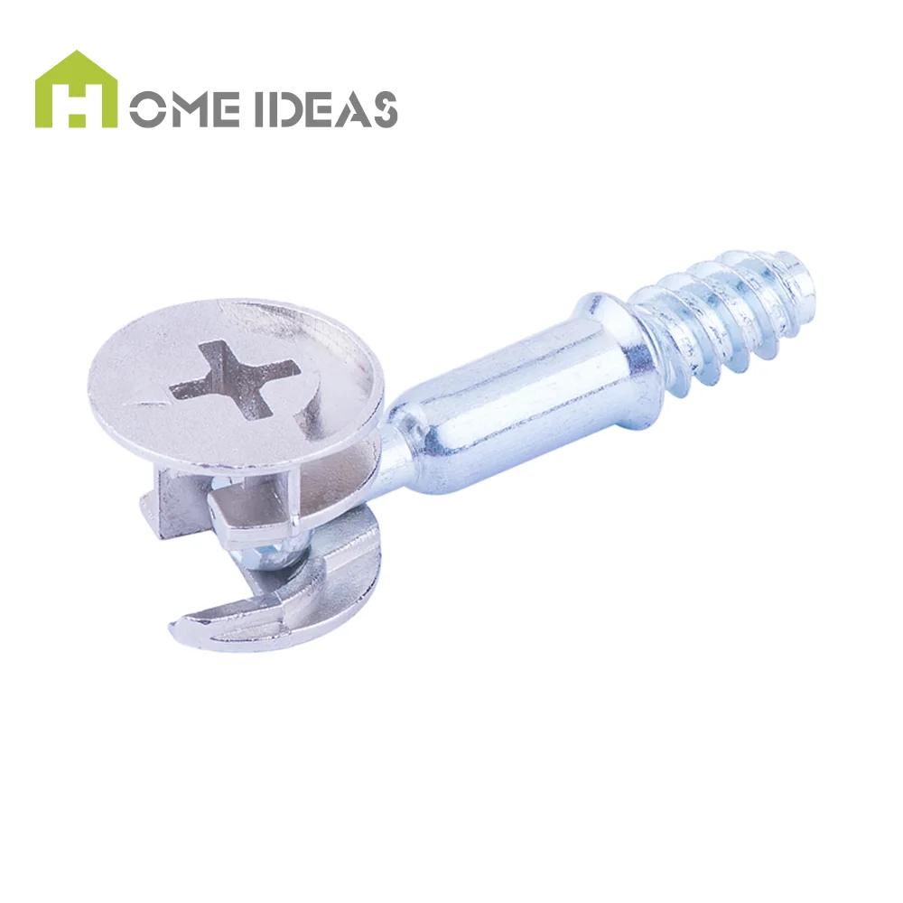 Wholesales 3 in 1 Hidden Cabinet Connectors Steel Dowel Pin Furniture Cam Lock Connector for Workshop Kitchen Dining Use