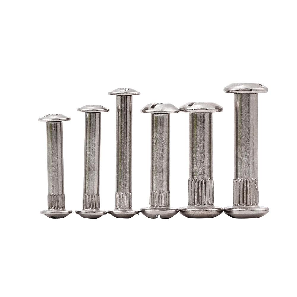 Factory Direct Stainless Steel Male Female Chicago Screw M5 Furniture Connecting Bolt Screw Combination for Living Room Hotel
