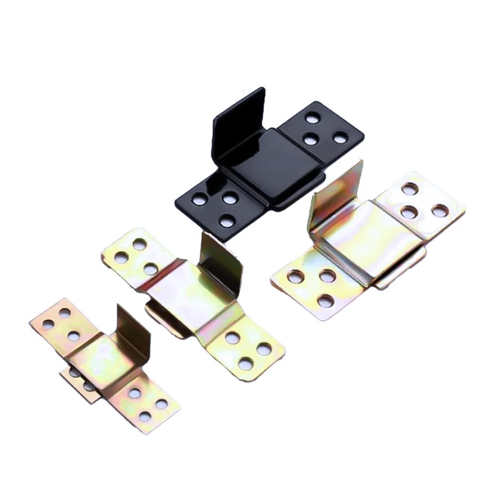 Furniture Connector 90 Degree Wardrobe Leg Base Mounting Plate M8 Carbon Steel Galvanized Bathroom Living Room Home Office