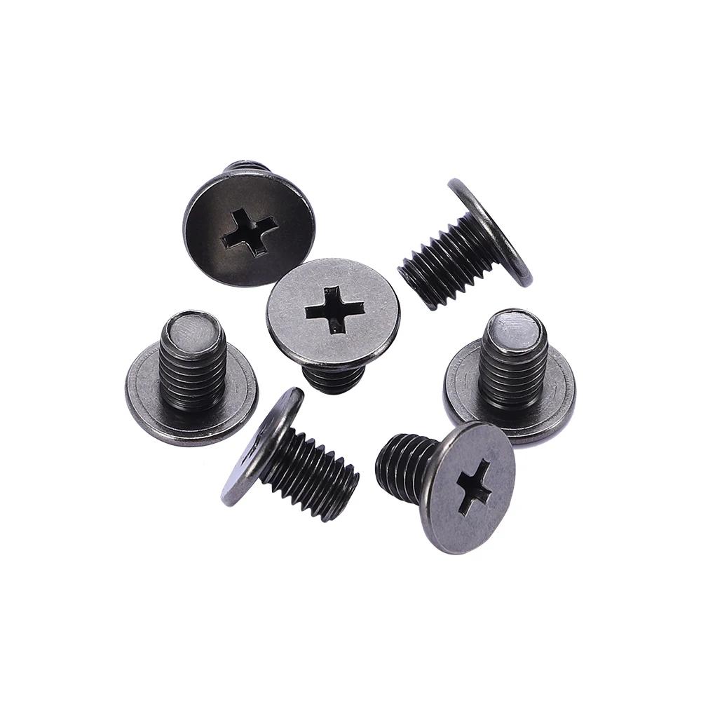 Manufacturer Custom ISO Metric/Inch Nickel Cross Recessed Self Tapping Screw Black Ultra Thin Flat Head Machine Screws