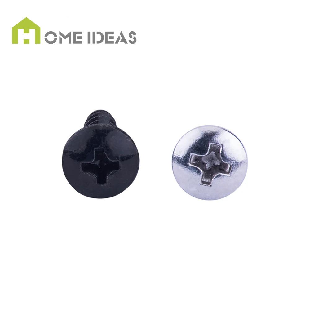 Jinhe 304 Stainless Steel Cross Screws Fasteners Fine Thread ISO Metric/Inch Cabinet Screw Black Self-Tapping Screws Class 4.8