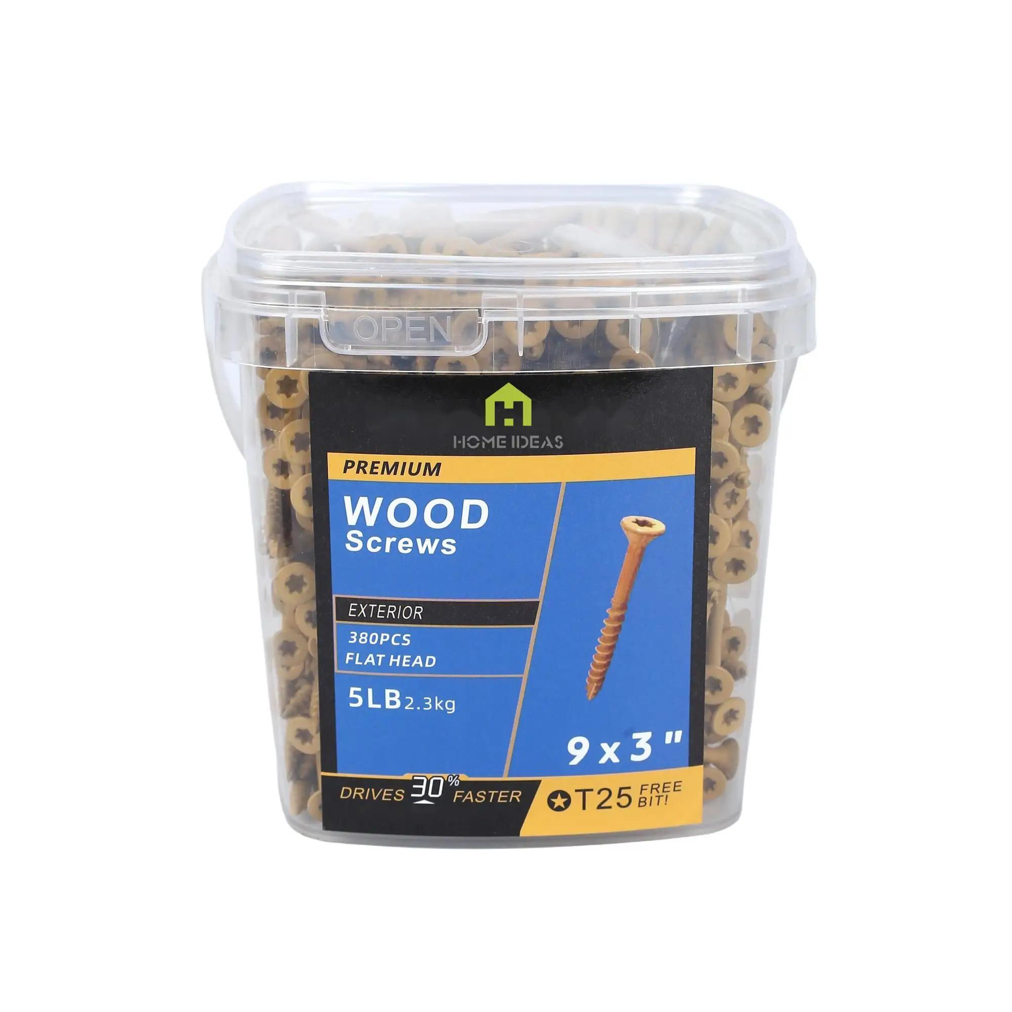 Deck Screw Zinc Plated Countersunk Double Head Tapping Screw Chipboard Screw for Wood Board