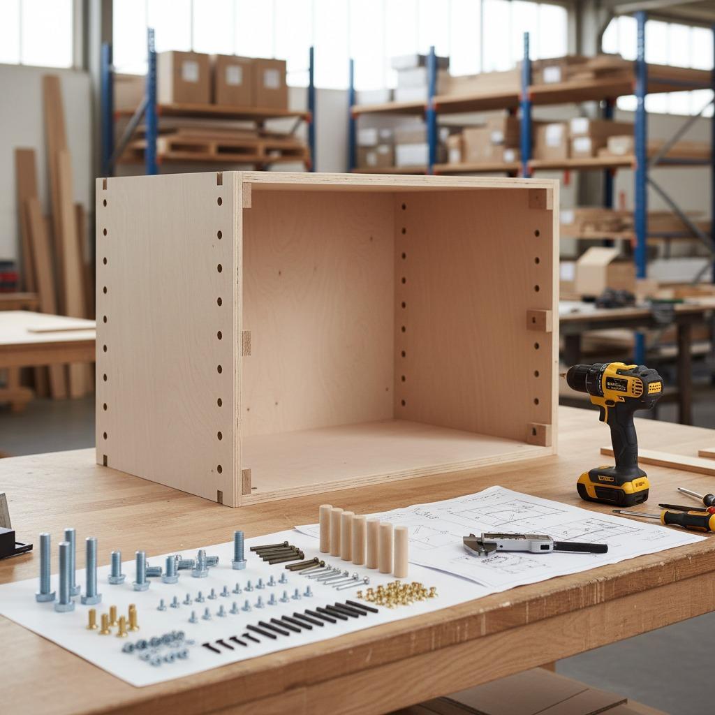 Guida del produttore al kit di ferramenta per mobili per l'assemblaggio modulare