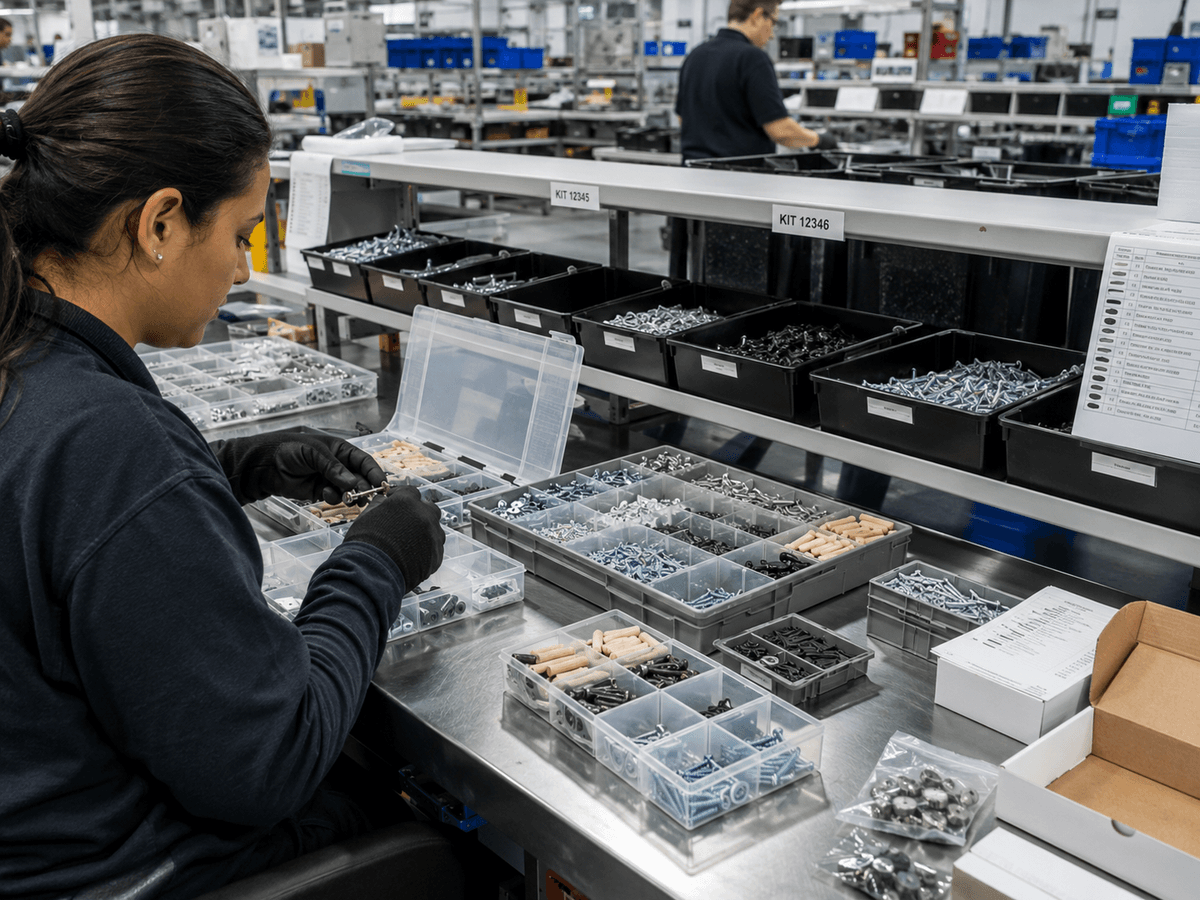 Produttore OEM di kit di viti per l'assemblaggio di mobili in kit.